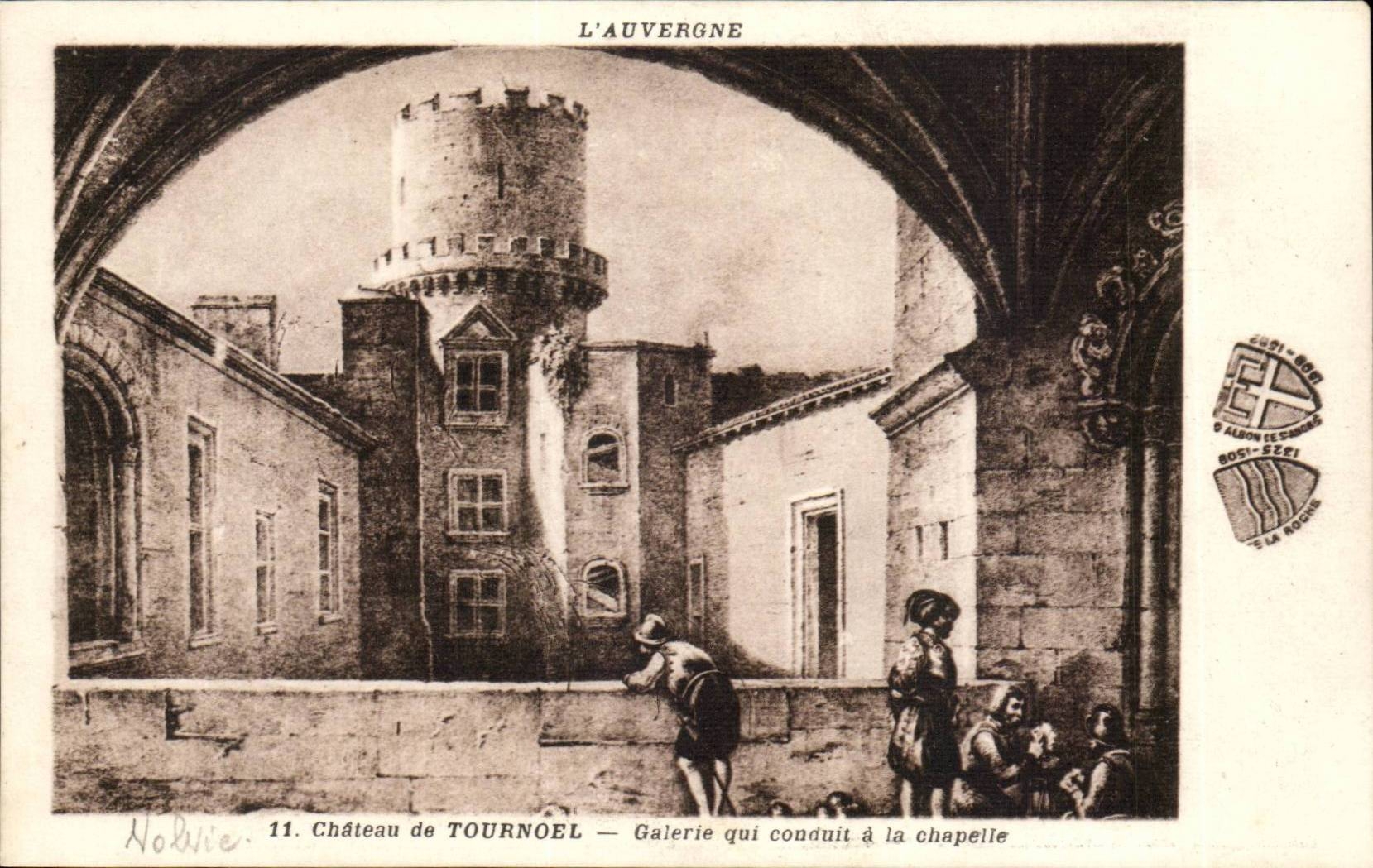 Château de Tournœl — Galerie qui conduit à la chapelle — Édition spéciale du Château de Tournœl