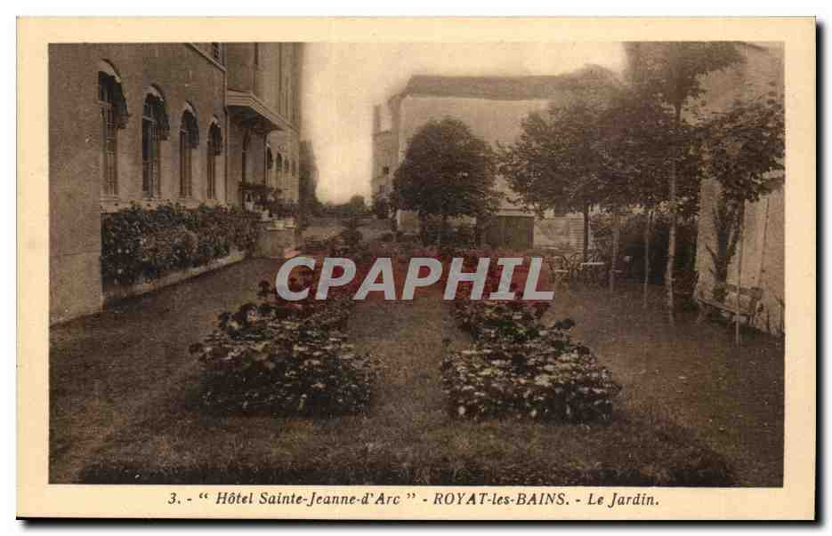 Hotel Saint Jeanne d arc Royat les Bains CPA Le jardin 