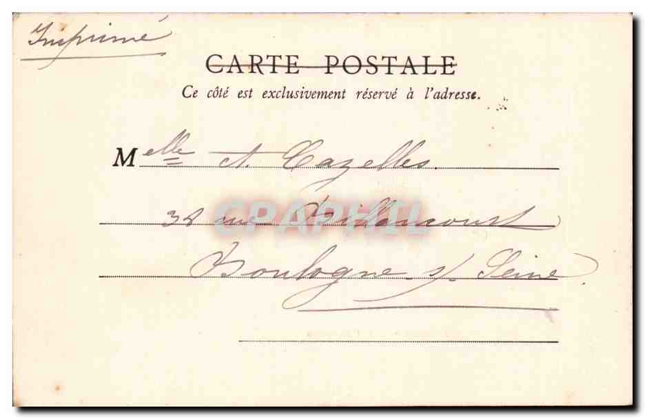 Puy de Dome- La Bourboule- Le Casino et le Theatre-CPA — Rückseite