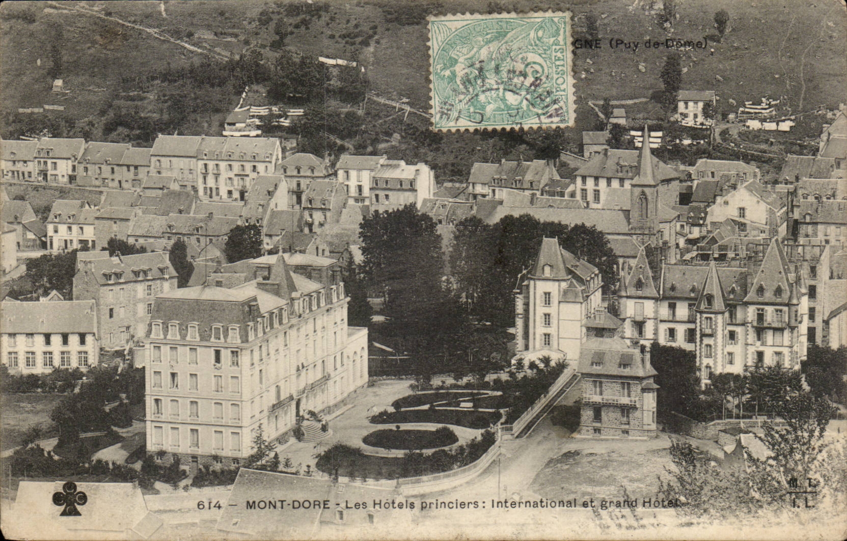 Puy de Dome- Le Mont Dore- Les Hotels princiers- international et grand Hotel-CPA
