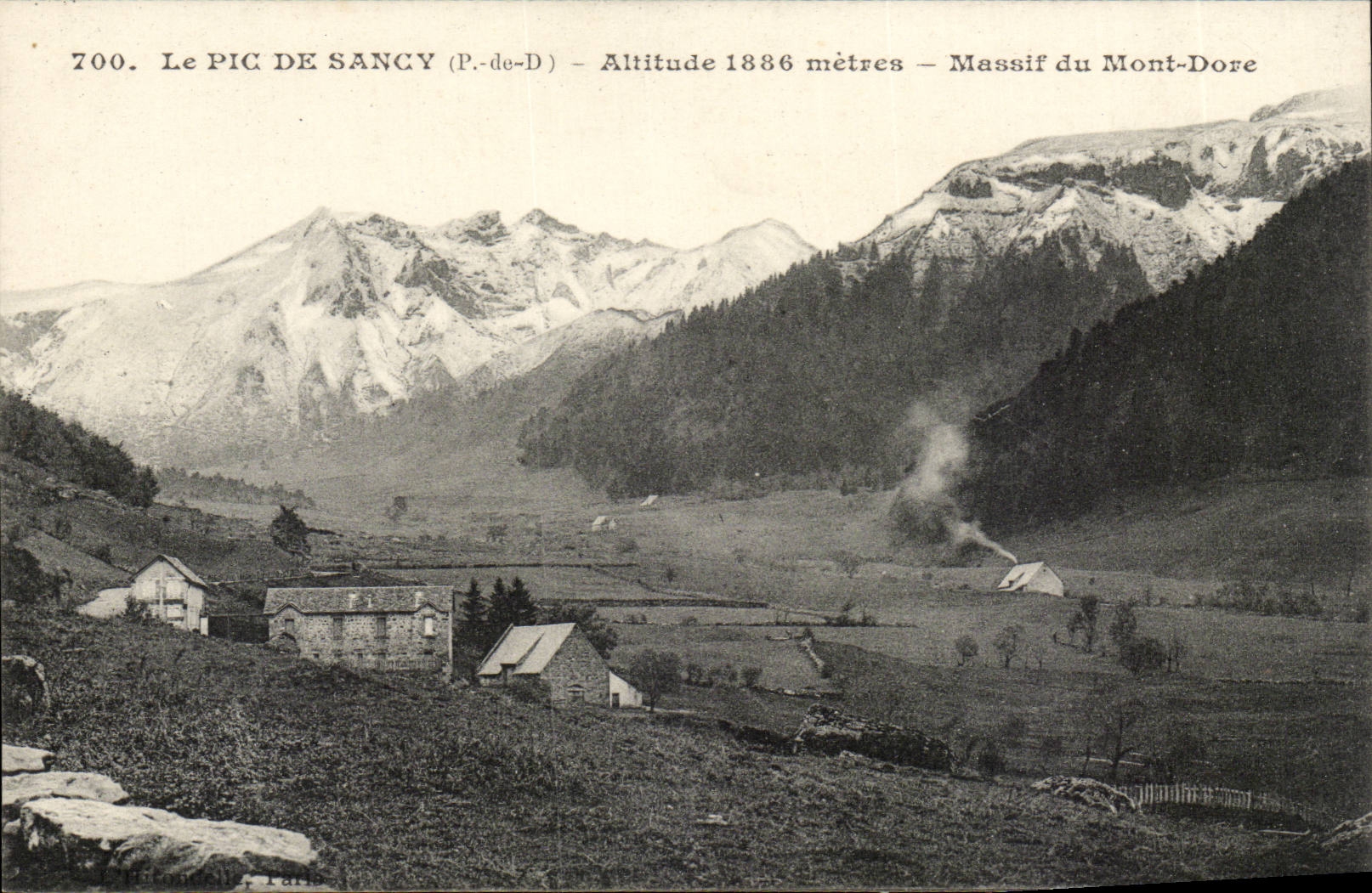 Puy de Dome- Le Pic de Sancy- Altitude 1886 metres- Massif du Mont Dore--CPA