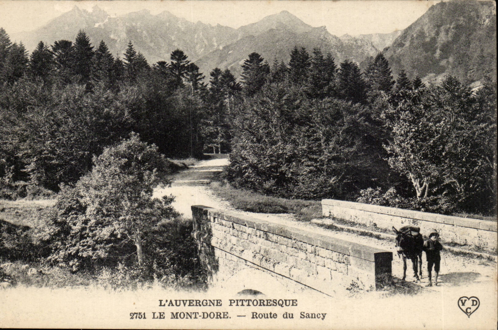 Puy de Dome- Le Mont Dore- Route du Sancy-ane--CPA