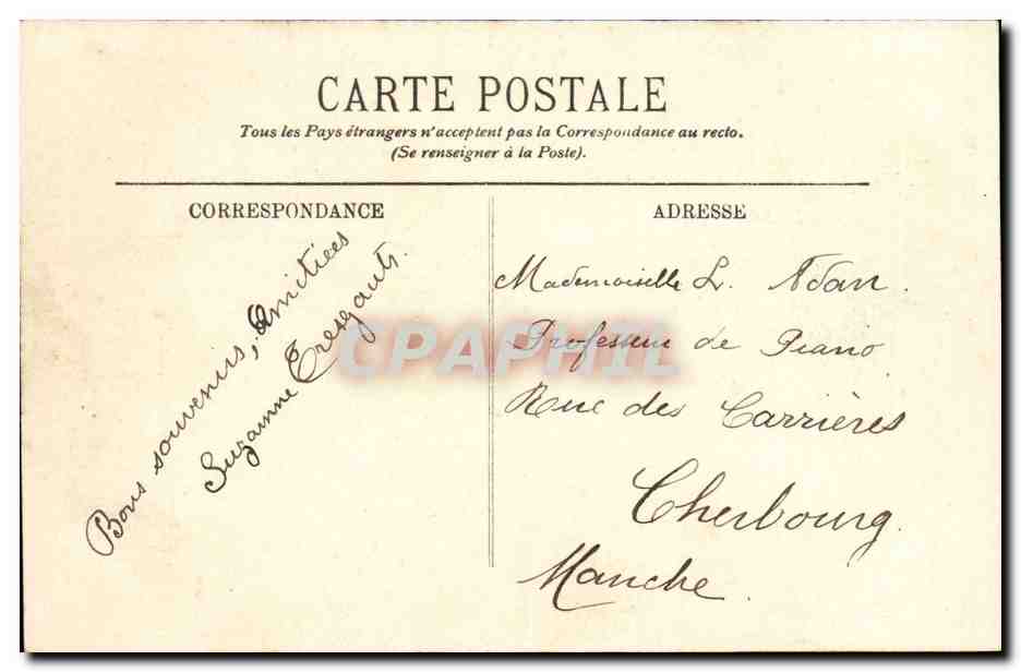 Puy de Dome- Le Mont Dore- La route et le Puy de Sancy--CPA — Verso