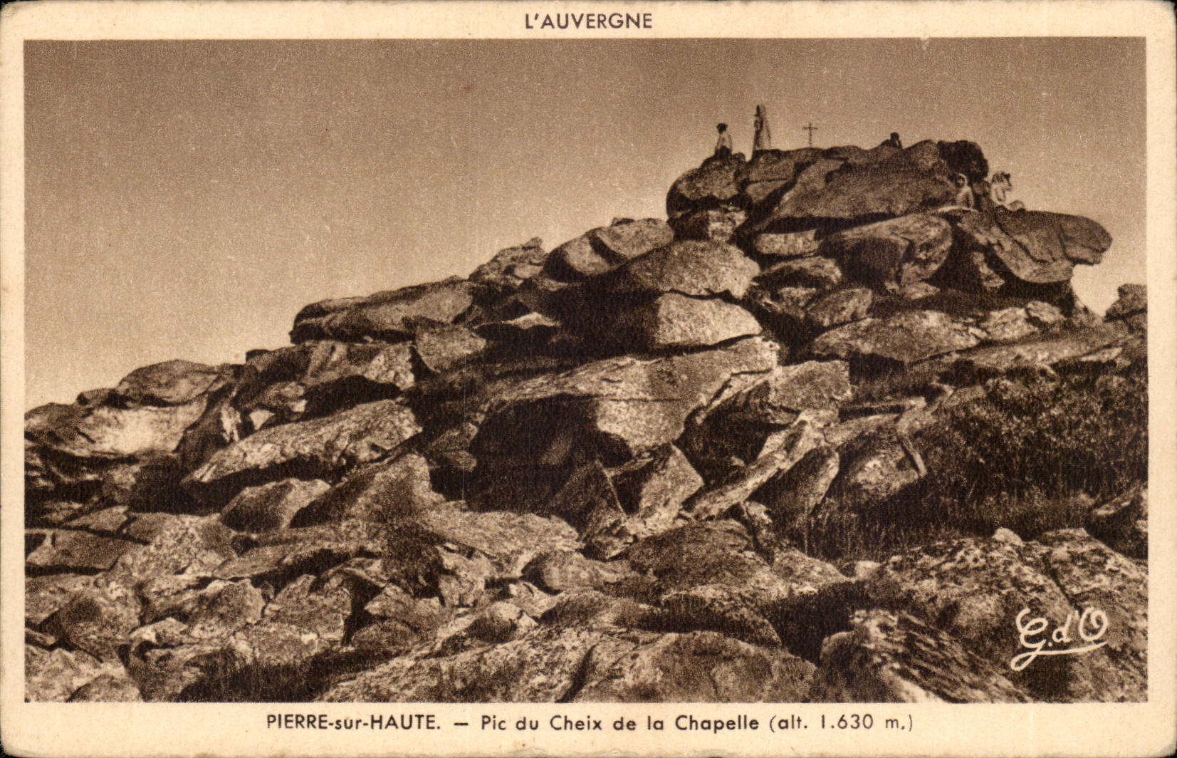 Puy de Dome- Pierre sur Haute- Pic du Choix de la Chapelle- alt 1630m --CPA