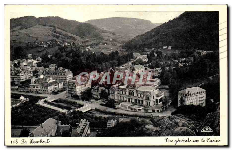 Puy de Dome- La Bourboule- Vue Generale sur le Casino-CPA