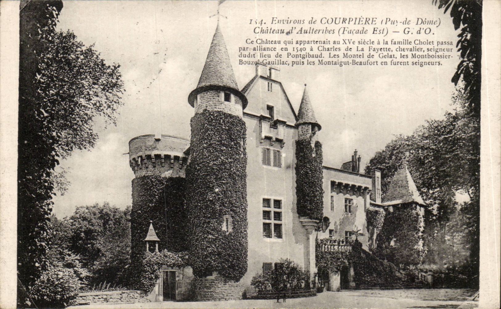 Château d'Aulteribes — Environs de Courpière (Puy-de-Dôme) — G. d'O.