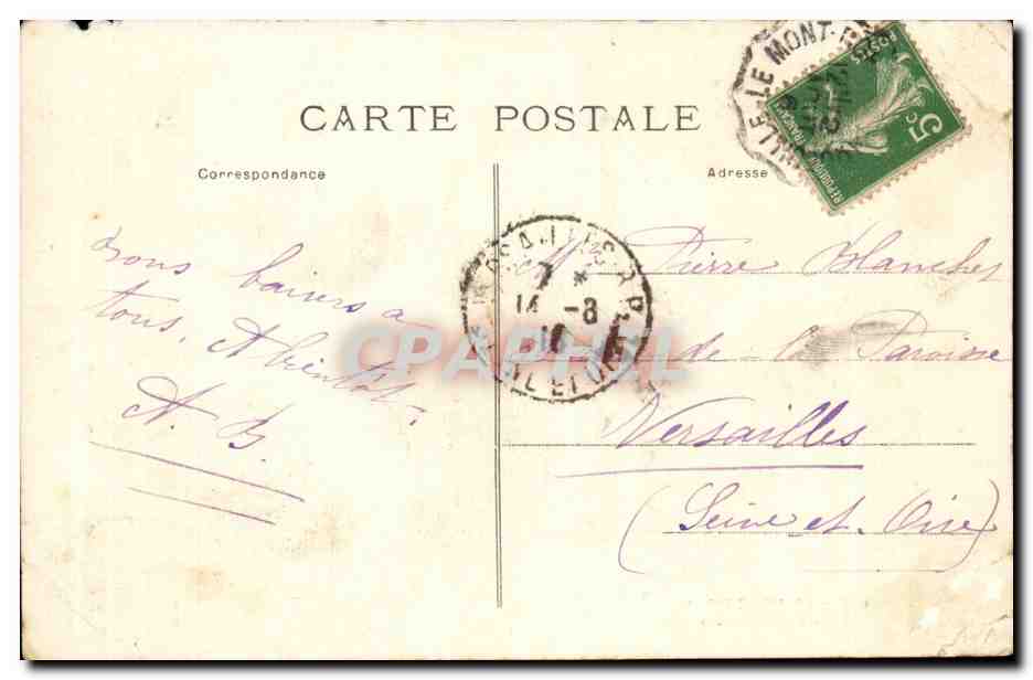 Puy de Dome-Le Mont Dore-Sentier du Capucin-CPA — Verso