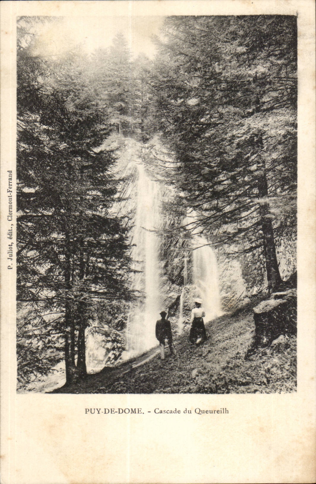 Puy-de-Dôme - Cascade du Queureilh — P. Julliot, édit., Clermont-Ferrand
