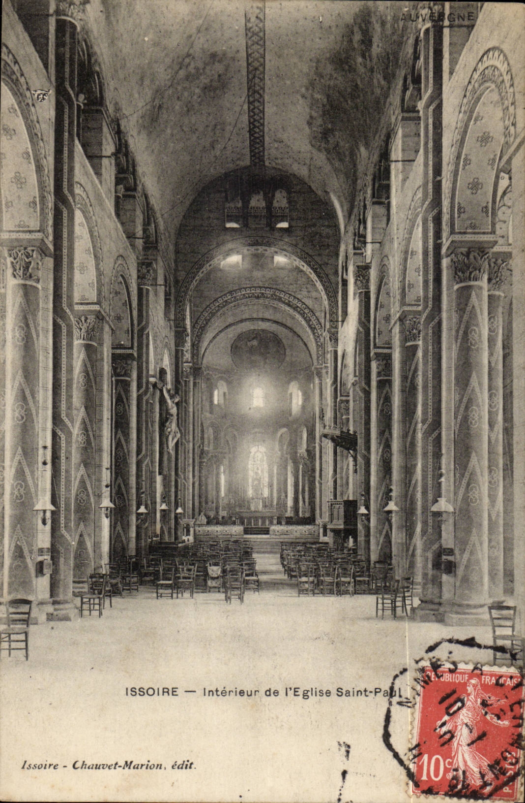 Issoire — Intérieur de l'Église Saint-Paul — Chauvet-Marion, édit.