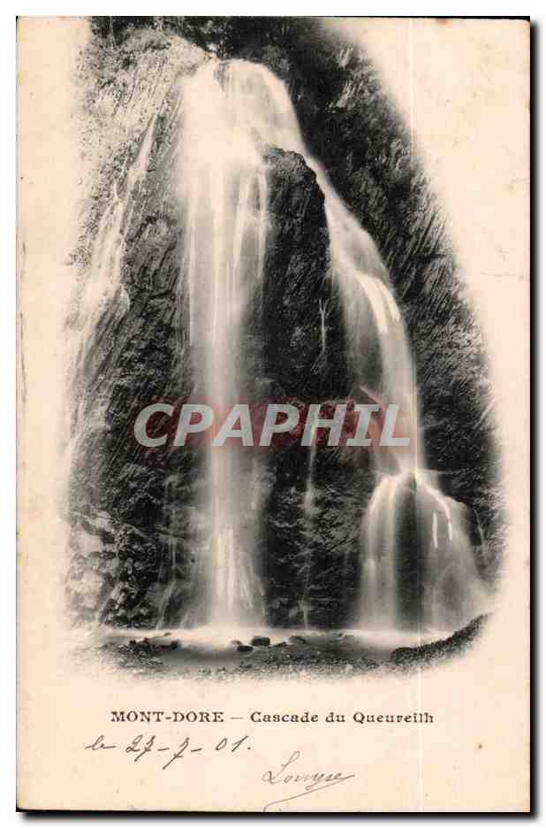 Puy de Dome - Le Mont Dore - Cascade de Queureilh - CPA 