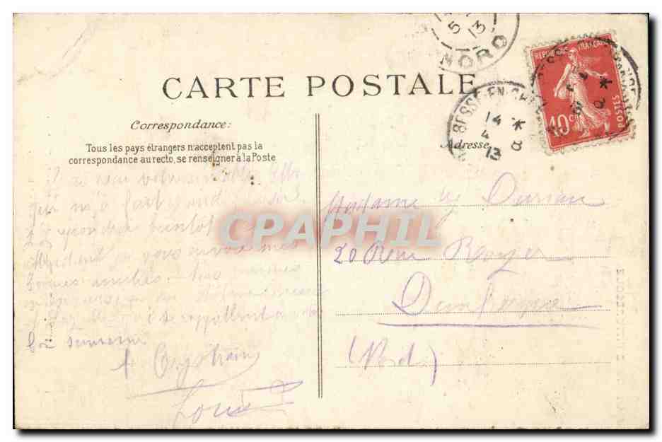 Puy de Dome - Besse - Porte d'Entree du Chateau de la reine Margot XV siecle - CPA  — Verso