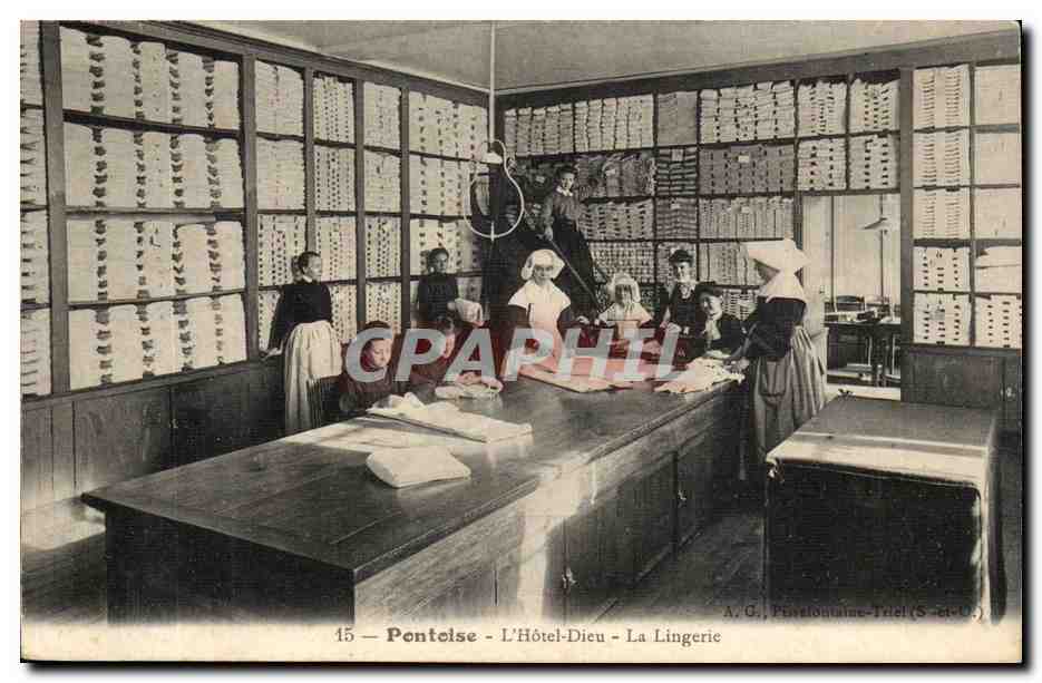 Pontelse - L'Hôtel-Dieu - La Lingerie — A.G., Pluvionnaise-Triel (S.-et-O.)