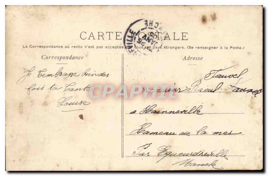 Enghien-les-Bains — Jardins du Casino — P. Marmuse, Paris, n°12 — Verso
