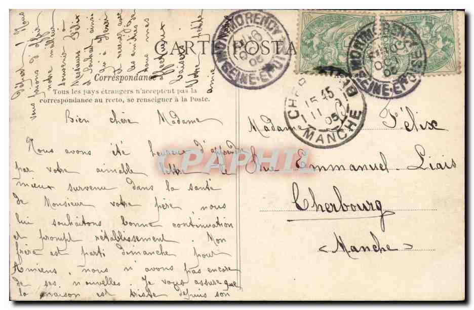 Montmorency – Quartier de l'Ermitage — C. L. C. — n°17 — Verso