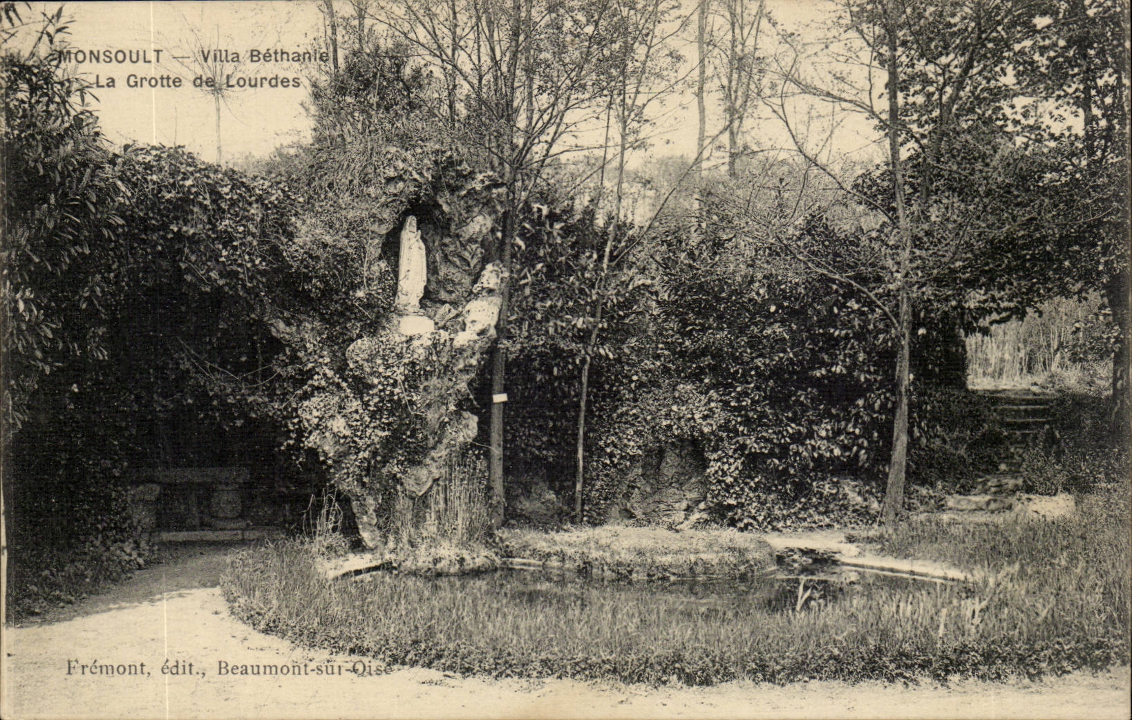 Val d'Oise- Monsoult- Villa Bethanie- La Grotte des Loudres-CPA