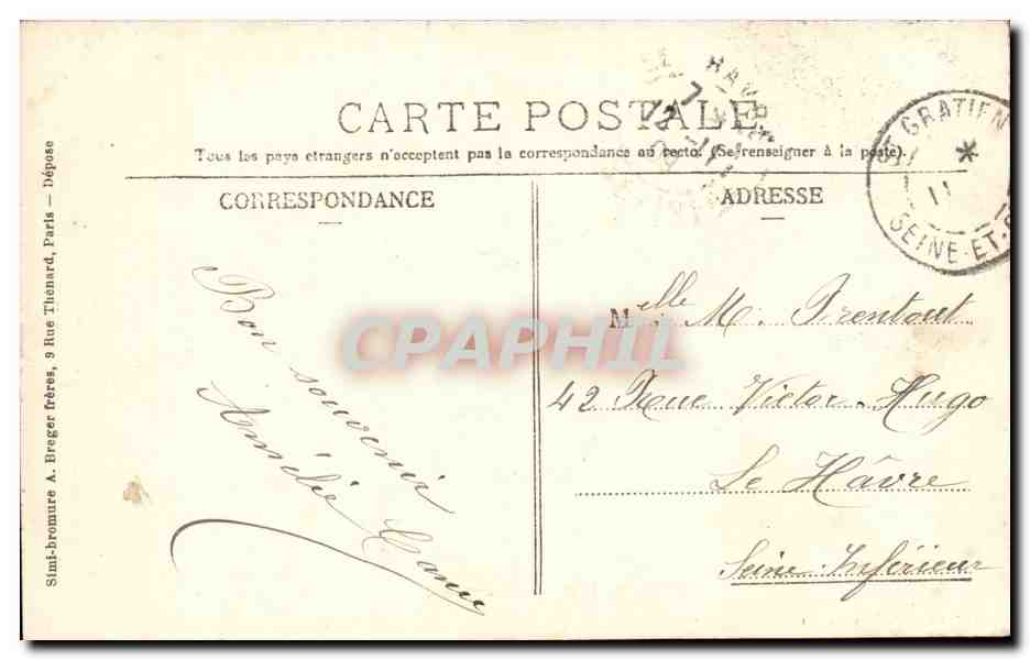 Val d'Oise- Saint Gratien- La Marie-CPA — Back