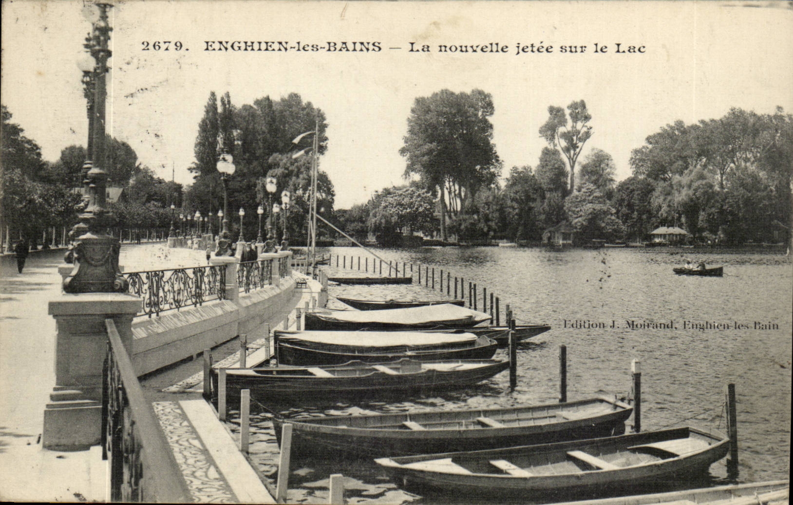 Val d'Oise- Enghien-les-Bains- La Nouvelle jetee sur le Lac -CPA
