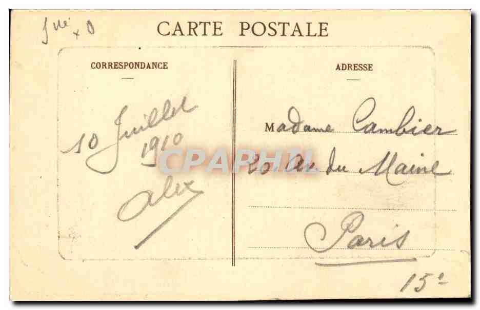Pontoise - Le Château - L'Oise — A. Seyes, imp.-édit. - Cliché Godefroy — Verso