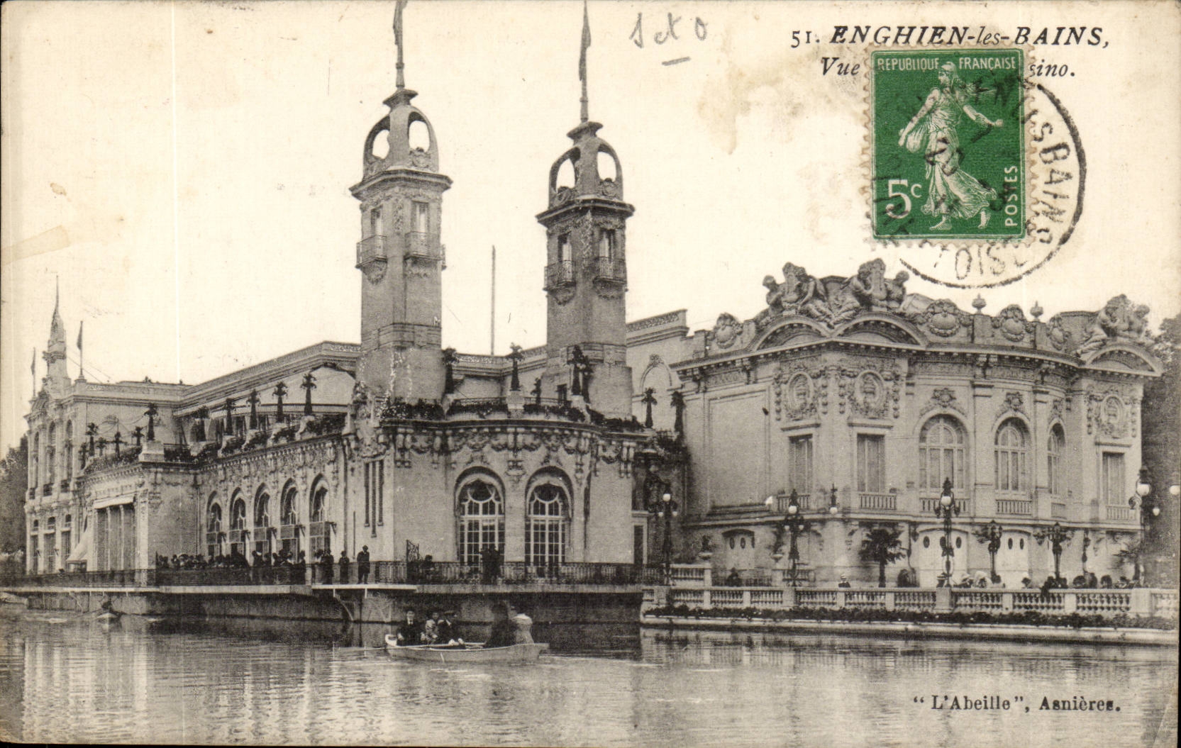 Val d'Oise- Enghien-les-Bains- L'Abeille -Asnieres -CPA