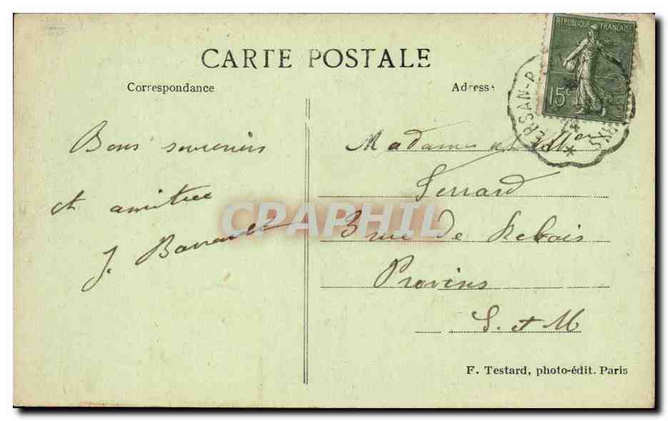 Enghien-les-Bains (S.-et-O.) — Régates sur le Lac — Le Casino — E.M. — Verso