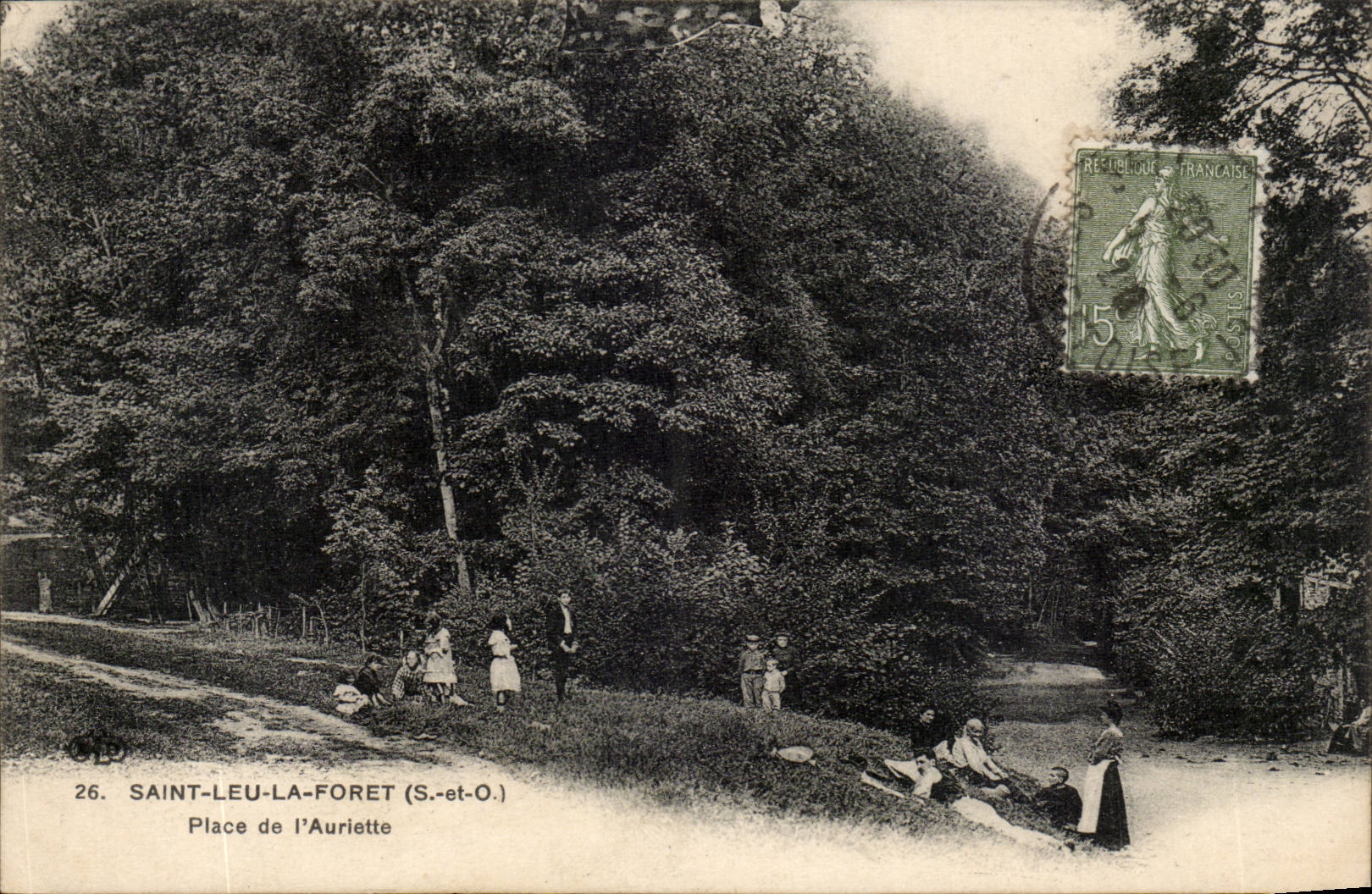 Val d'Oise- Saint Lu La Foret- Place de l'Auriette -CPA