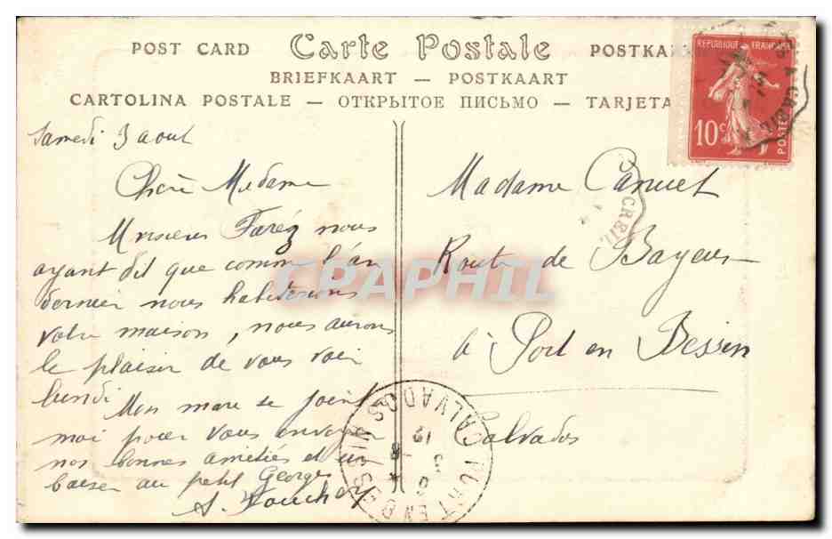Val d'Oise- Enghien Montmorency -CPA — Rückseite