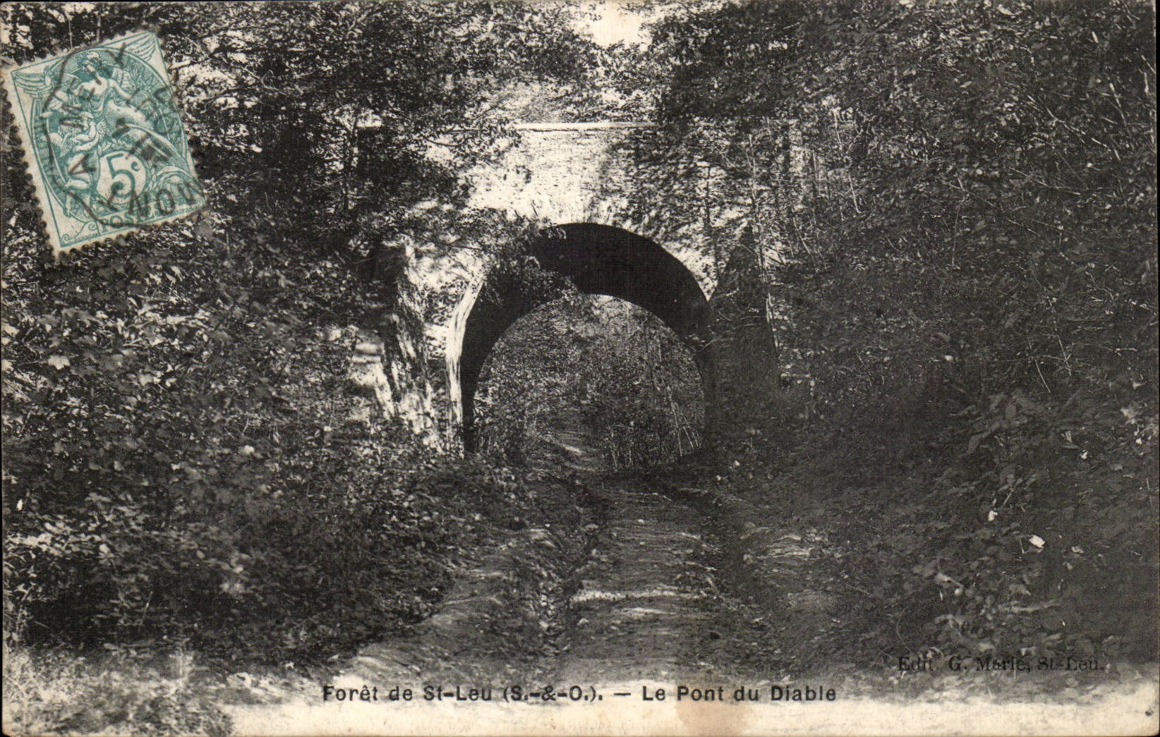 Val d'Oise- Saint Leu le Foret- Le Pont du Diable -CPA