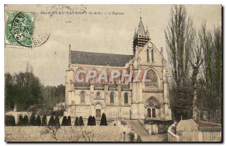 Saint Leu -Taverny- L'Eglise-CPA
