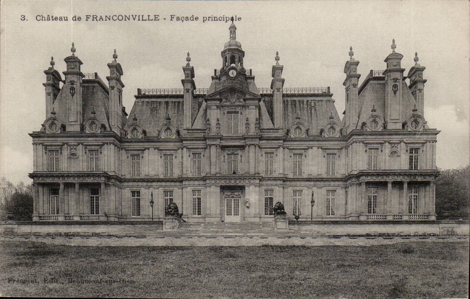 Val D'Oise- Franconville- facade Principale- Le Chateau-CPA