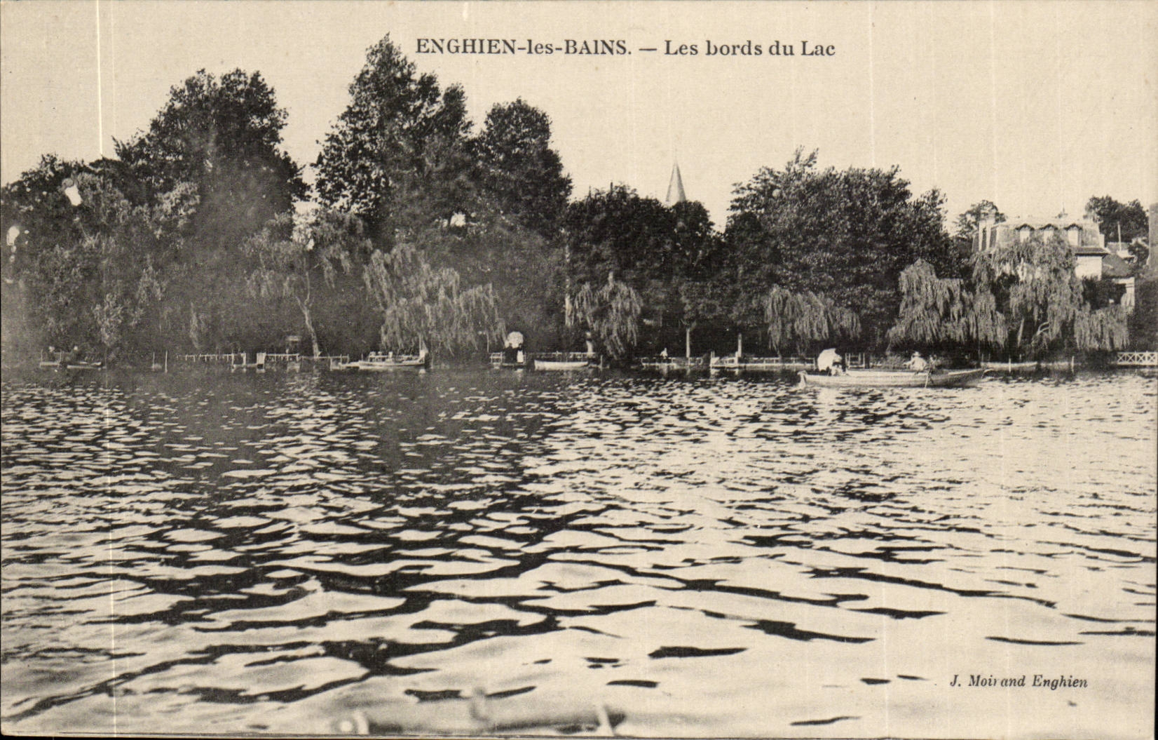 Val D'Oise- Enghien-les-Bains- Les bords du Lac -CPA
