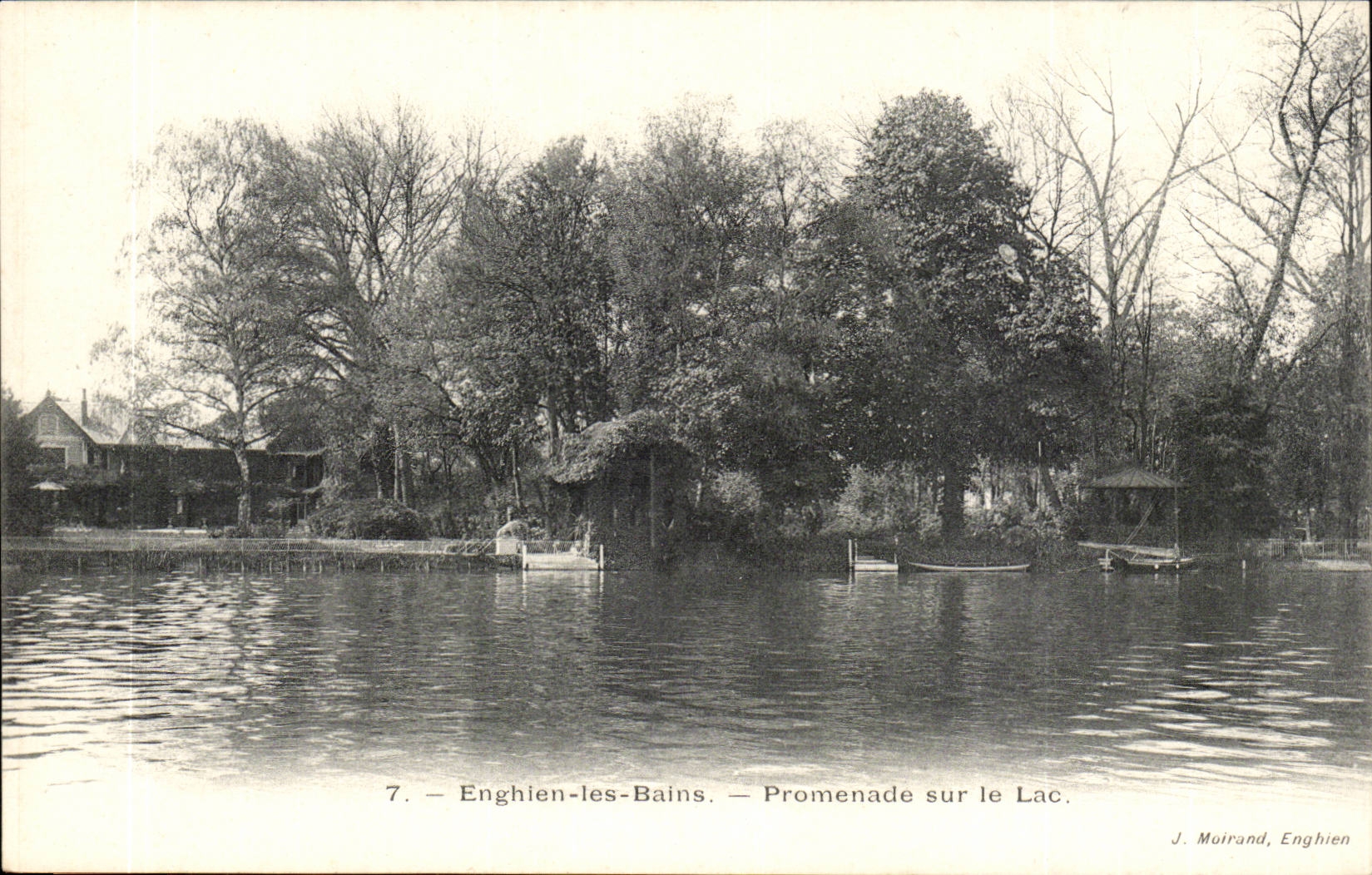 Enghien-les-Bains — Promenade sur le Lac — J. Moirand, Enghien