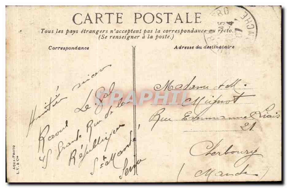 Bois de Vincennes-Lac Daumesnil et Pavillon des Forets-bateaux-cygne--CPA — Rückseite