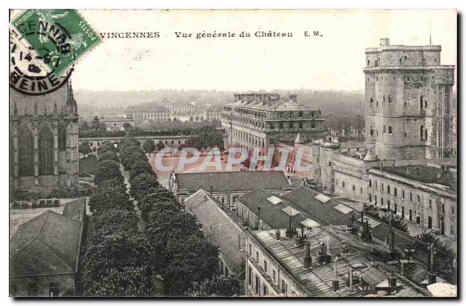 Vincennes- Vue General du Chateau-CPA