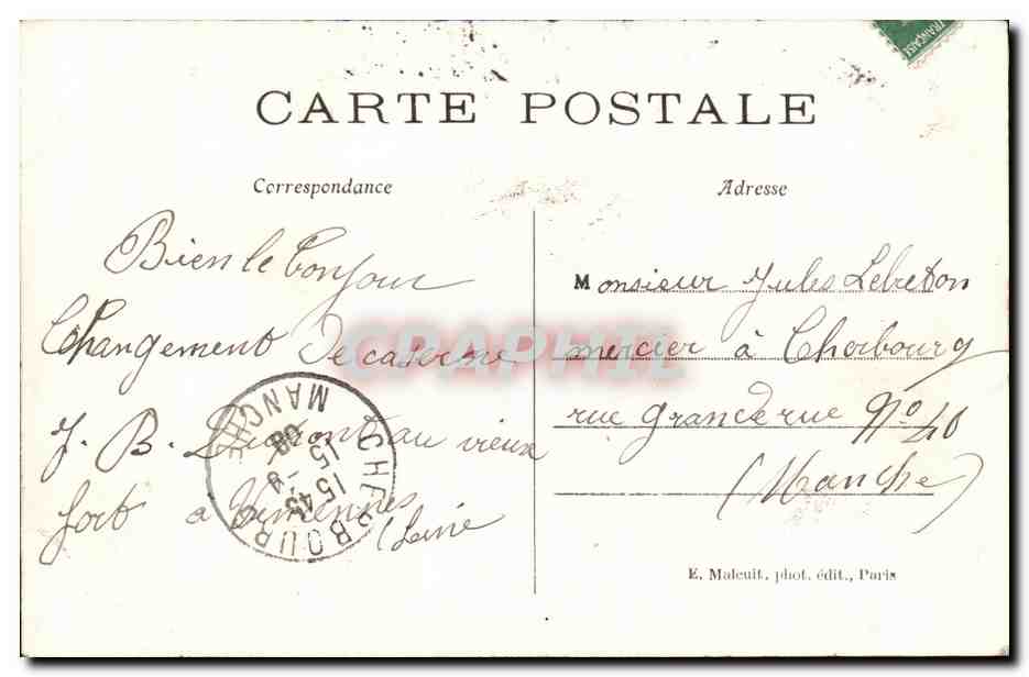 Vincennes- Vue General du Chateau-CPA — Rückseite