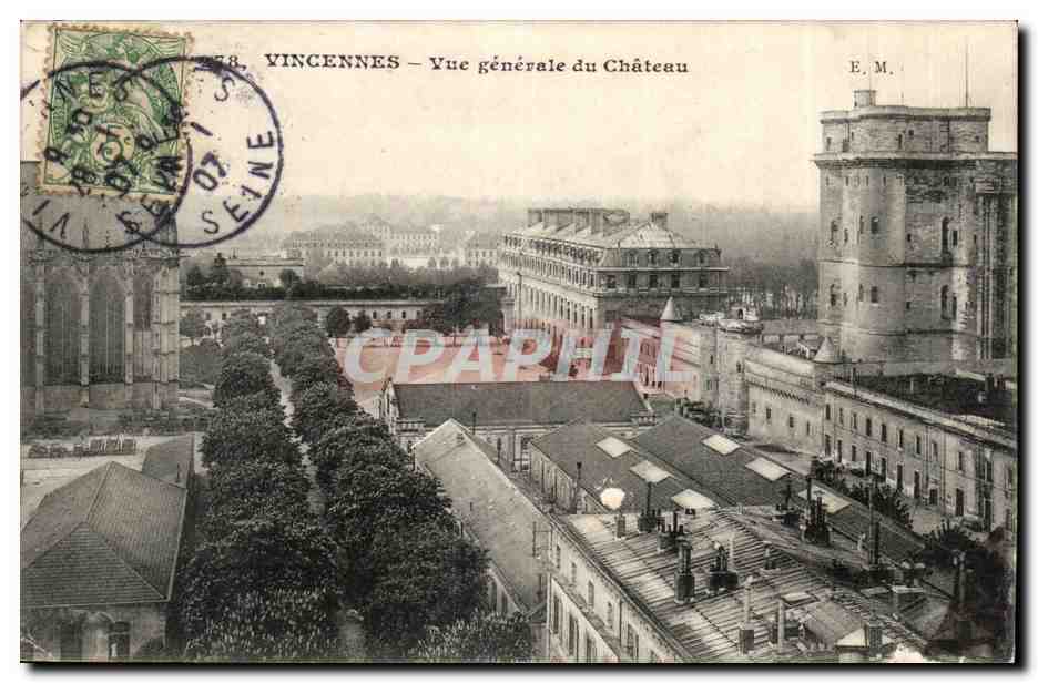 Vincennes- Vue General du Chateau-CPA
