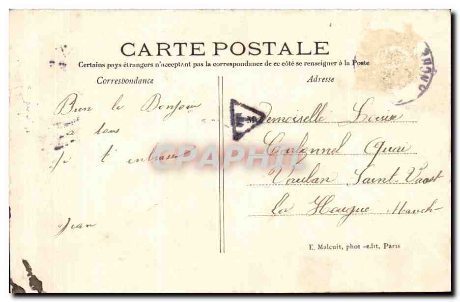 Vincennes- Vue General du Chateau-CPA — Rückseite