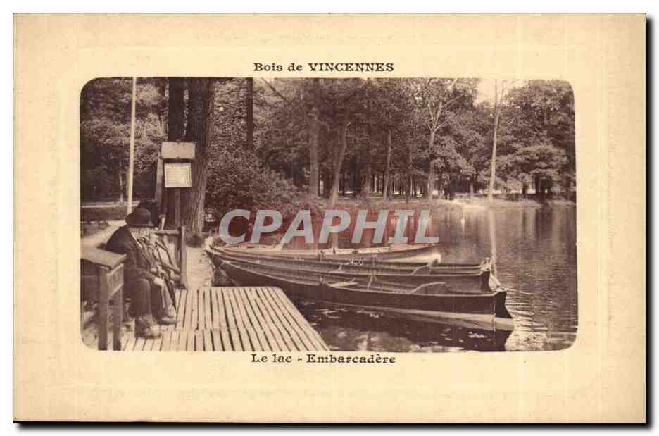 Paris (12) Bois de Vincennes- Le Lac- Embarcadere-CPA