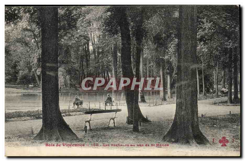 Paris (12) Bois de Vincennes- Des Pecheurs au Lac de St Monde -CPA