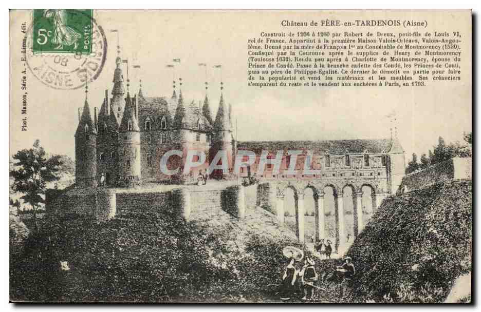 Chateau de Fere en Tardenois - CPA 