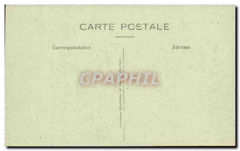 Coucy-le-Château — Ruines du donjon après la dynamitage en mars 1917 — Phototypie Badinot, Paris — Reverso