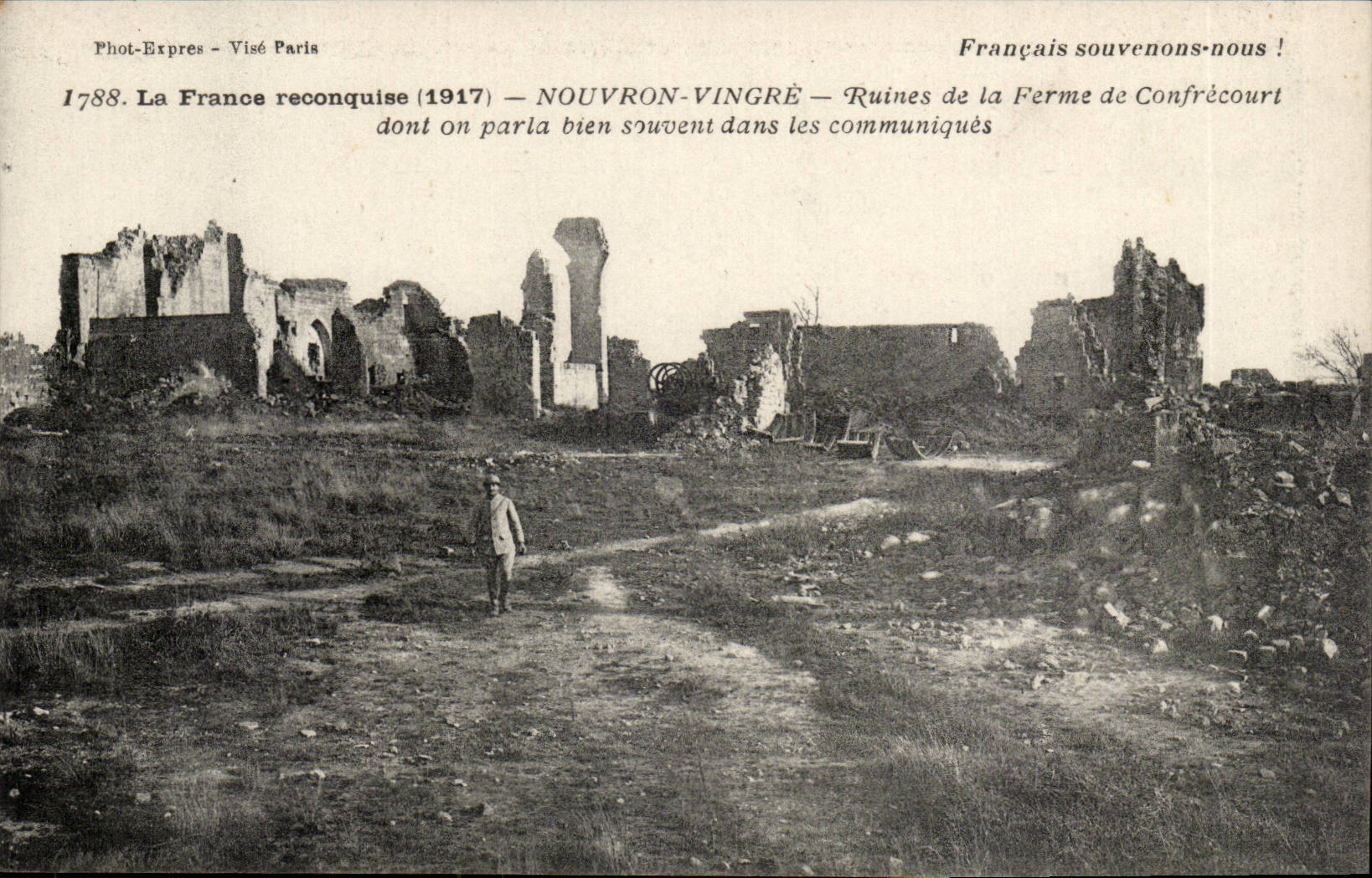Nouvron-Vingré — Ruines de la Ferme de Confrécourt — Phot-Expres - Visé Paris