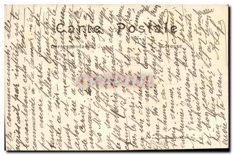 Salons des Château d'Acy — Nach dem Durchgang der Preußen — Krieg 1914 — Verleger: CPHAPHIL — Rückseite
