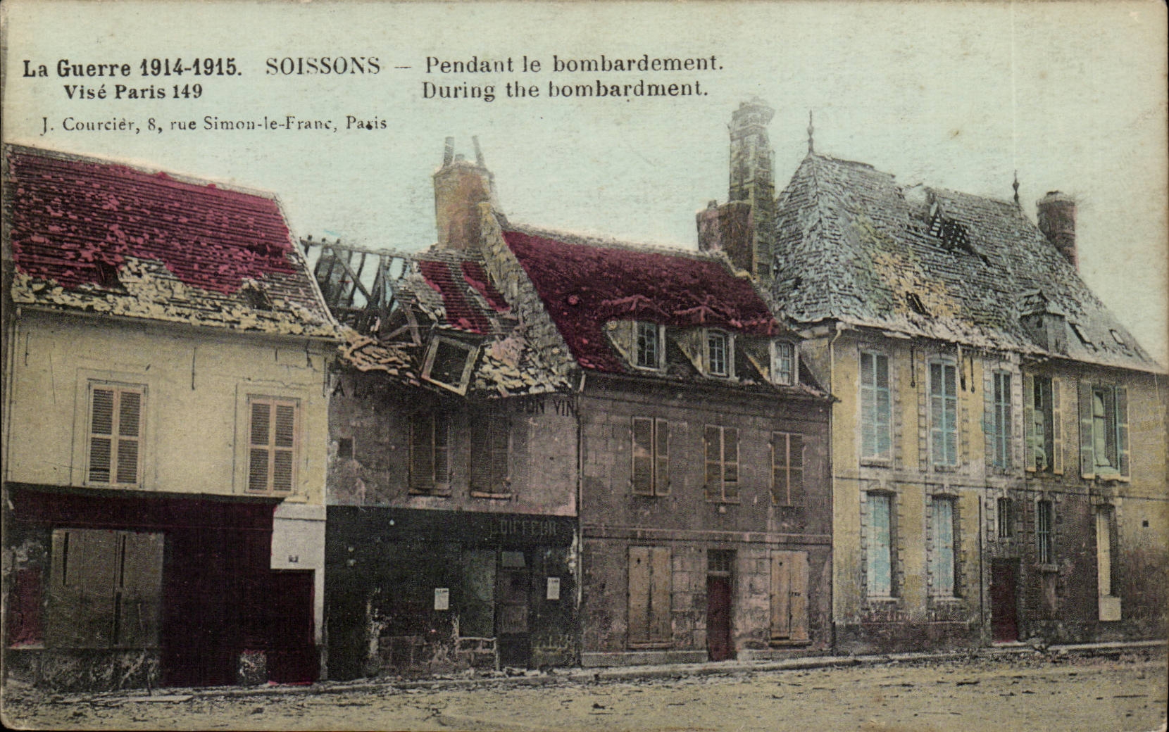 Soissons - La Guerre 1914 1915 Pendant le bombardement - during the bombing - CPA 