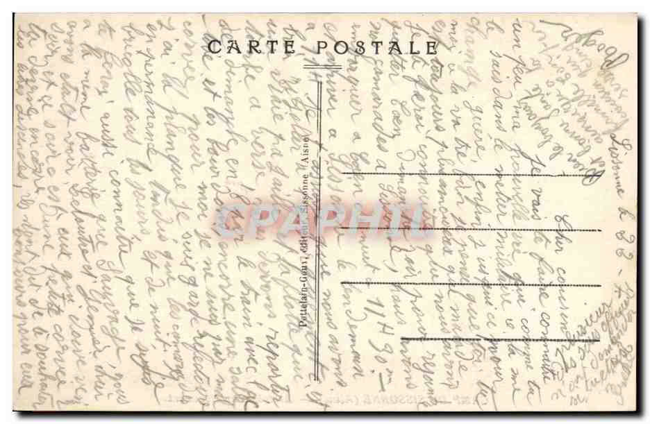 Camp de Sissonne (Aisne) — Arrivée d'un Régiment. — Rückseite
