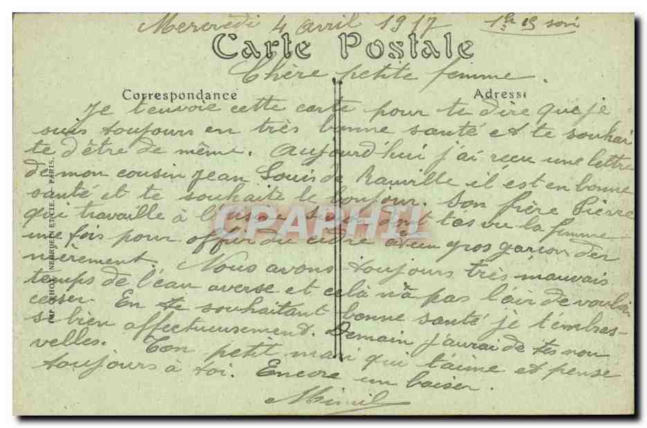 CPA Soissons avant la guerre Vue generale — Rückseite