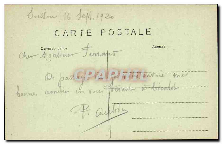Soissons - Autour de la Cathedrale Cote est - - CPA  — Rückseite
