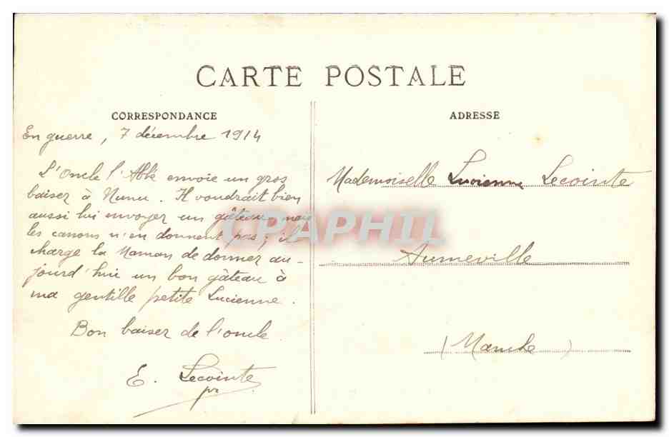 Fere en Tardenois - Le Pont - CPA  — Rückseite