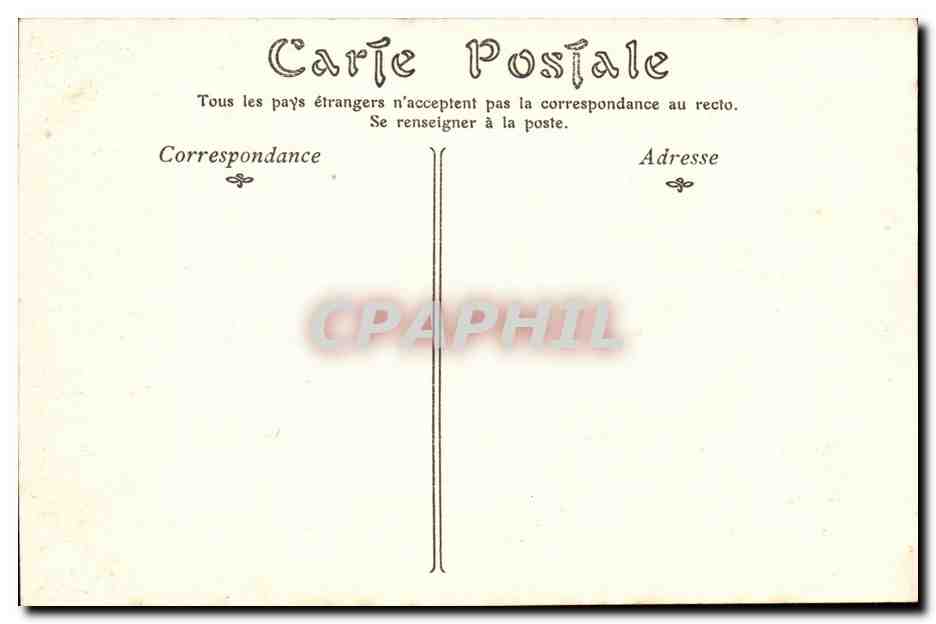 Laon — Vue du Quartier de la Gare prise des Promenades — Librairie-Imprimerie A. Courtois, Laon — Verso