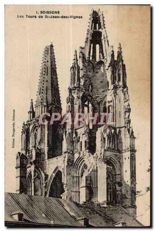 Soissons — Les Tours de St-Jean-des-Vignes — Édition Neugarde, Soissons