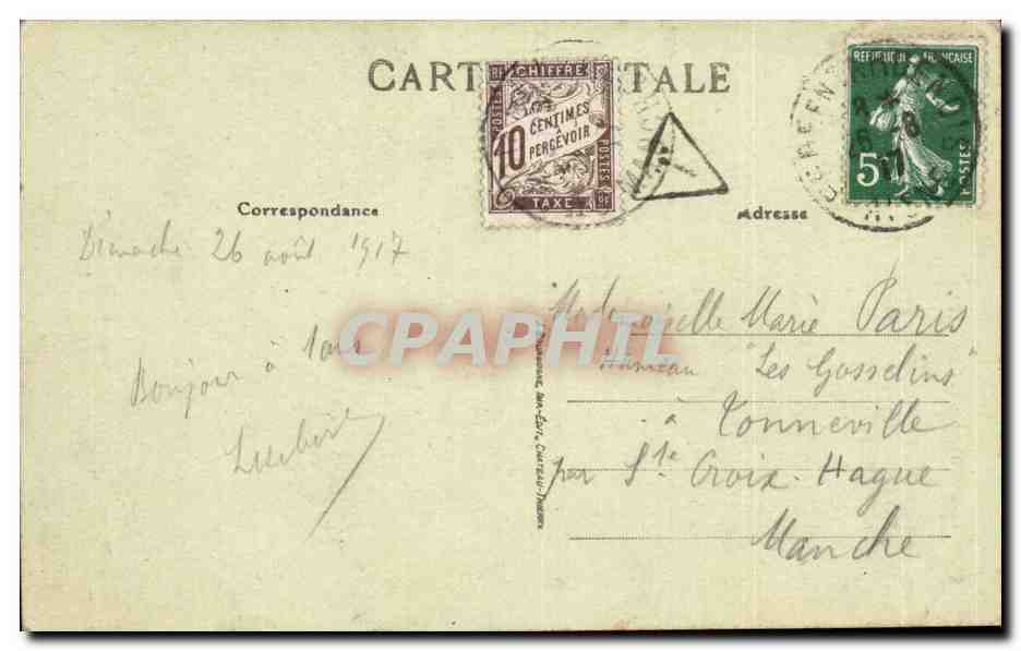 Fere en Tardenois - La Cathedrale - CPA - — Rückseite